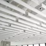 Баффл акустический 1200x150 белый, войлок, от ИнтерПром